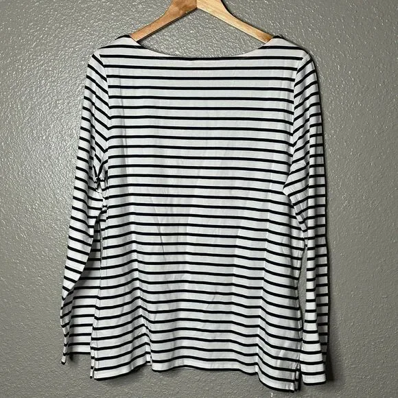 Boden women’s long sleeve Ella Breton striped boatneck top - Picture 4 of 6